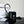 TEEN TRIOMPHE 18 BLACK CALFSKIN SILVER HARDWARE