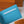 SLENDER WALLET 12 BLACK BLUE CANVAS