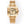 SANTOS LADY 35.1MM GOLD CASE GOLD DIAL