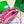 BV SMALL ANDIAMO 25CM PINK LAMBSKIN
