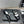 CC 25S Round Toe Chain Loafer Half Slippers in Black and White Cowhide 442536