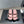 CC 25SS Flower Buckle Platform Beach Slides in Pink Cowhide