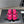 CC 25SS Flower Buckle Platform Beach Slides in Fuchsia Pink High-Mercerized Sardine