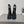 CC 25S Round-Toe Electric Embroidered Thick-Sole Ankle Boots in Black Glossy Cowhide and Embroidered Latticework 442494