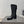 CC 25S Round Toe Mid-Heel Zippered High Boots in Black Cowhide 442487