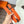H JUMPING BELT 38MM BLACK BUCKLE & REVERSIBLE ORANGE AND BLACK LEATHER