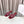 CD DWAY flip-flop colorblocked logo embroidery burgundy 45mm cowhide