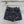 CC 25 Flower Jean Shorts Dark Gray Cotton