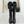 CC 25A Pleated-Collar Bow-Tie Stretch High Boots Black Lambskin 473359
