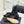 CC Classic Pearl Chain Colorblock Block Heel Ankle Boots Black Suede 473317