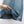 CD 25SS Laser Printed Stripe Pattern Denim Skirt Blue Cotton 306525