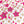 LV x TM MONOGRAM CHERRY BLOSSOM DOUBLE-SIDED PINK SILK SCARF 839486