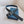 CD Belt 35mm Black Blue Leather Silver Logo Buckle