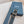 CD Belt 35mm Black Blue Leather Silver Logo Buckle