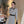 Fendi FF Logo Long Sleeve Jacquard Round Collar Gray Fabric Dress