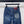 CC 25 Pocket-embroidered high-waisted straight-leg jeans
