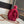 Mini CF 25 Flap Bag Red Shearling