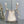 CD bucket bag 21cm  natural canvas with creamy white calfskin
