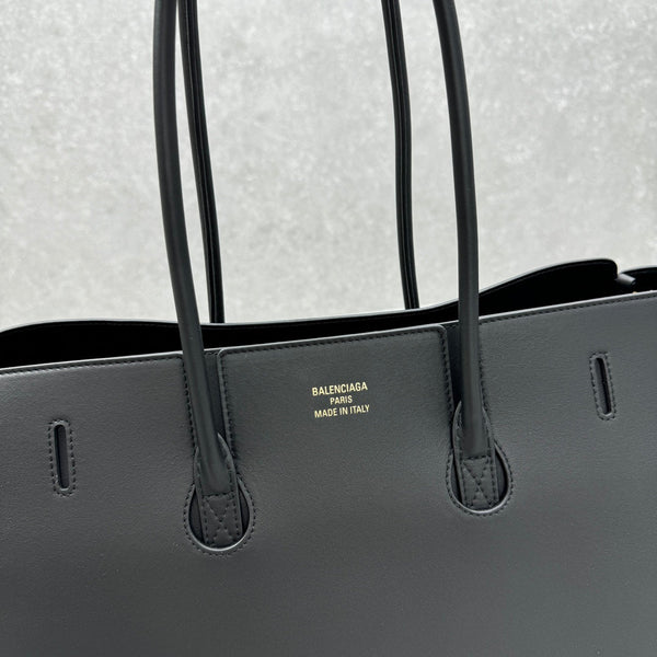 Bel Air Carry All Bag 30 in Black Nappa Lambskin Silver Hardware