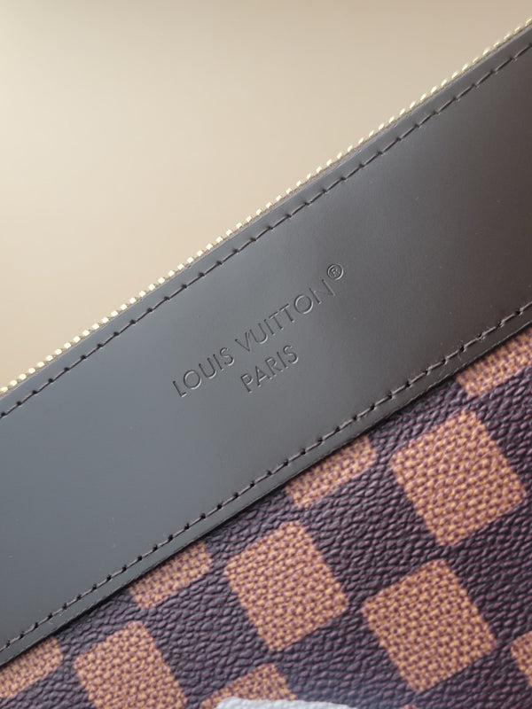LV Doll Collaboration Handbag Brown PVC Fabric with Leather 274750