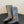 Maison Margiel 25ss Cool Square Toe Tall Riding Boots Dark Gray Glossy Leather 580414