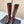 Chanel Croc-Embossed Square-Toe Dark Brown High Boots in Cowhide 591399