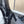 Chanel Croc-Embossed Square-Toe Black High Boots in Cowhide 591398