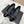 Chanel Coco Mark Ballet Flat Black with Silver in Lambskin 591378