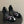 HM Joy Sandal 70 Black Pink in Suede 593805