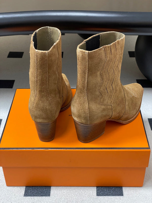 HM Lissa Chelsea Boots 70 Light Brown in Suede 593785