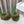Loewe 25SS Fur-lined Mule 100 Green in Fox Fur 597443