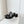Chanel 26 Turnlock 40 Black Sandal Mule in Lambskin 597396