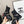 Chanel Chain Sock Ankle Boots Black Wool Flyknit 597917
