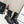 Chanel Chain Sock Ankle Boots Black Calfskin 597914