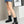 Chanel Chain Sock Ankle Boots Black Calfskin 597914