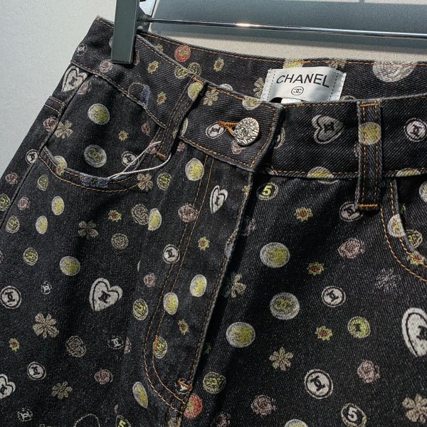 Chanel 26 Stylish Printed Pattern Cotton 800718