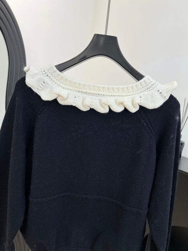 LV Color-blocked Knit Cardigan 799835