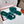 HM Oran Sandal Turquoise Wool Velvet 598192