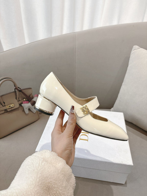 CD Mary Jane High Heels 40 White in Patent leather 598179