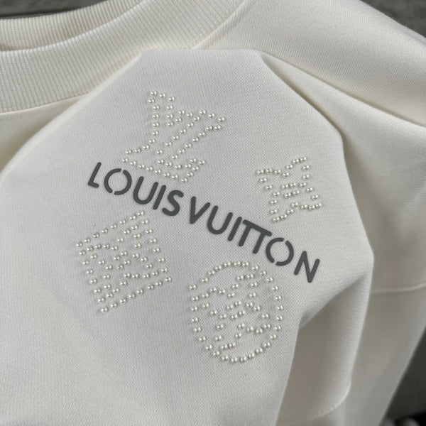 LV Long-Sleeve Crew Neck Sweatshirt 492253
