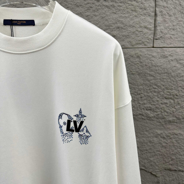 LV Long-Sleeve Crew Neck Sweatshirt 492227