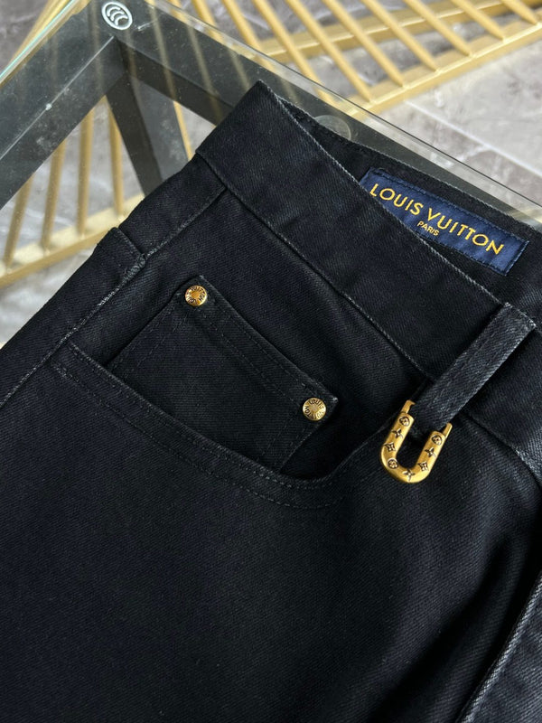 LV Fleece-lined and Thickened Jeans 492708