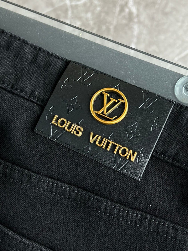 LV Fleece-lined and Thickened Jeans 492701