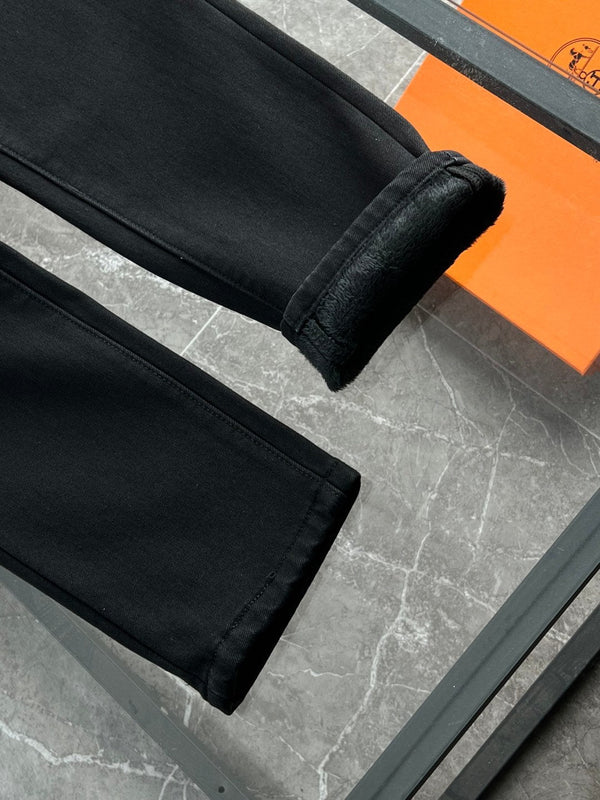 LV Fleece-lined and Thickened Jeans 492701