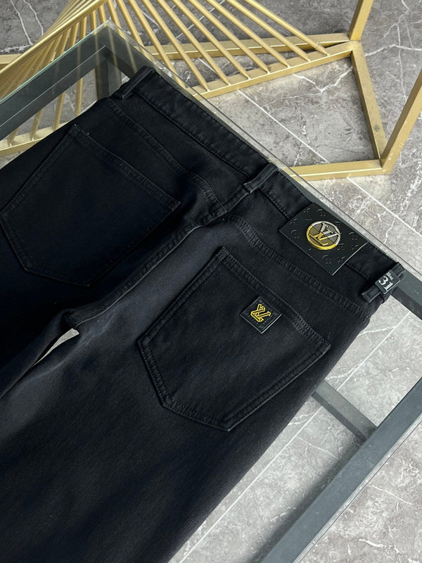LV Fleece-lined and Thickened Jeans 492700