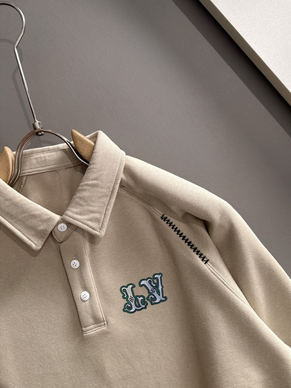 LV 25SS Lapel Sweatshirt Long Sleeve 494425