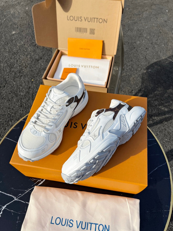 LV 26 Olympia Sneaker White in Fabric Mesh 600743