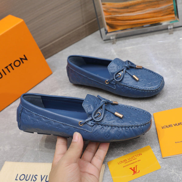 LV Gloria Loafer Blue Cowhide 600750