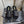 Chane 26 Platform Slippers Black in Patent Leather with Wool 602465
