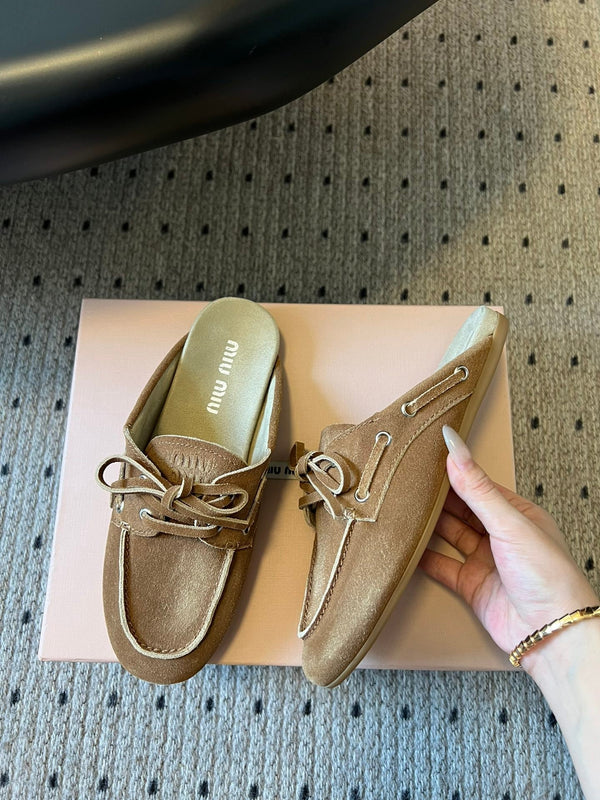 Miu Miu 26SS Mules Brown in Fluffing Fur 614562